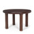 48" Brown Solid Wood Round Top Dining Table