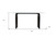 72" White and Black Marble And Solid Wood Sled Base Oval Dining Table