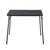 34" Black Wood and Metal Folding Square Card Table