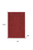 2' X 4' Brick Red Indoor Outdoor Runner Rug