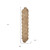 80" Natural Geometric Circles Scalloped Shape Jute Table Runner