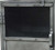 20" Silver Metal Accent Cabinet With Two Shelves