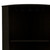 71" Black Wood Corner Bar Cabinet With Two Doors