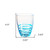 Set of Four Clear and Blue Acrylic Stemless Whiskey Glasses