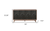 60" Brown and Charcoal Distressed Wood Sideboard with Four Doors