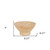 8" Beige Sandstone Round Pedestal Centerpiece Bowl