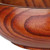 7" Brown Solid Wood Round Serving Bowl