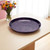 14" Purple Metal Etched Round Serving Tray