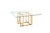 59" Clear and Silver Glass and Metal Pedestal Base Square Dining Table