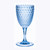 Set of Four Blue Diamond Acrylic Stemmed All Purpose Wine Glass