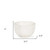 7" White Marble Round Decorative Bowl