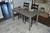 60" Gray Solid Wood Dining Table