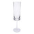 Set of Four Clear Tritan Plastic Stemmed Flutes