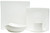 White Five Piece Square Bone China Dinnerware Set