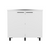 24" X 39" White Stainless Steel and Wood Utility Cabinet With Sink