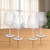 Set of Four Clear Tritan Plastic Stemmed All Purpose Wine Glasses Decor
