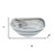 10" Gray And White Alabaster Glass Square Salad Bowl