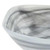 10" Gray And White Alabaster Glass Square Salad Bowl