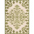 10' X 13' Green Damask Non Skid Indoor Outdoor Area Rug