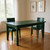 48" Dark Green Solid Wood Dining Table
