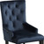 Tufted Dark Blue and Black Upholstered Velvet Dining Parsons Chair