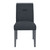 Dark Gray Upholstered Fabric With Faux Crystal Bling Dining Side Chair