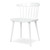 White Heavy Duty Plastic Slat Back Dining Side Chair