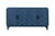 60" Blue Textural Chevron Distressed Wood Sideboard with Four Doors