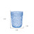 Set of Four Blue Paisley Acrylic Stemless Whiskey Glasses