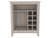 Light Gray Bar Cart With Wine Storage