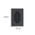 9' X 13' Black and Ivory Stain Resistant Indoor Outdoor Area Rug
