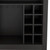 Black Bar Cart With Wine Storage