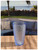 Set of Four Blue Geometric Acrylic Stemless Highball Glass