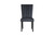 Set of Two Black Upholstered Velvet Dining Side Chairs Decor