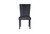 Set of Two Black Upholstered Velvet Dining Side Chairs Decor