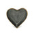6" Black Heart Metal Heart Handmade Vanity Tray