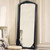 67" Black Solid Wood Framed Full Length Mirror