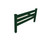 Dark Green Solid Wood Full Bed Frame Home Accent