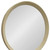 20" Cream Round Wood Framed Accent Mirror