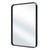30" Black Metal Floating Framed Bathroom Vanity Mirror