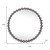 24" Dark Gray Iron Beaded Round Accent Mirror