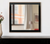 39" Rose Gold and Black Wood and Metal Framed Accent Mirror