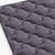 2" Dark Gray Cotton King Mattress Topper