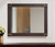 33" Brown and Gold Wood Framed Accent Mirror