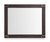 33" Brown and Gold Wood Framed Accent Mirror