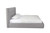 Gray Tufted Linen Blend Upholstered King Bed Frame MDF