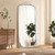 67" White Solid Wood Framed Full Length Mirror