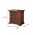 32" Brown Solid Wood Three Drawer Nightstand