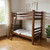 Red Twin Over Twin Solid Wood Bunk Bed - 880016605662