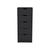 18" Black Five Drawer Standard Chest